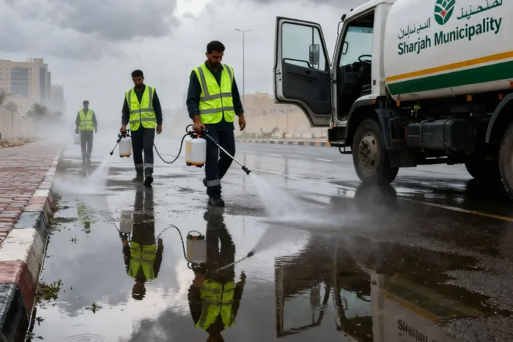 Stagnant rainwater control times of dubai