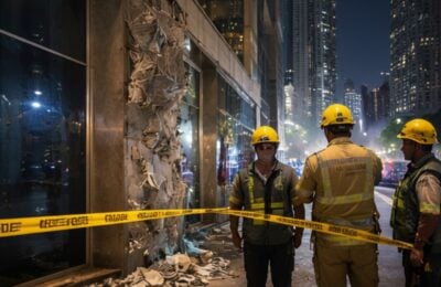 Dubai interception debris: Image for referential purposes only