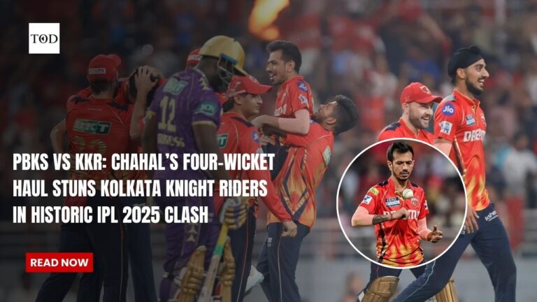 PBKS vs KKR: Chahal’s Four-Wicket Haul Stuns Kolkata Knight Riders in Historic IPL 2025 Clash