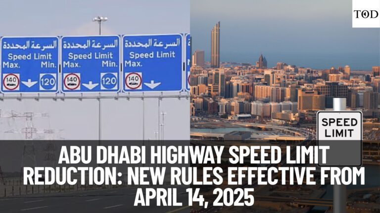 Abu Dhabi Highway Speed Limit Reduction: New Rules Effective From April 14, 2025