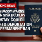 US Embassy Issues New Advisory for Indian Visa Holders