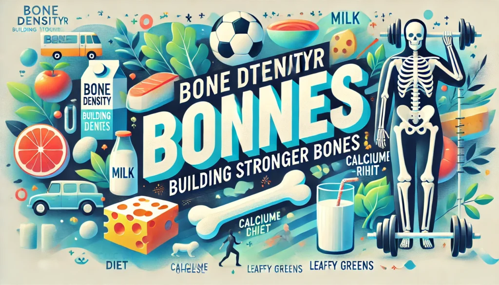 DALL·E 2025-03-27 20.33.51 - A banner image featuring the theme 'Bone Density_ Building Stronger Bones.' The design includes a vibrant visual of bones with a strong, healthy struc - Times of Dubai Times of dubai