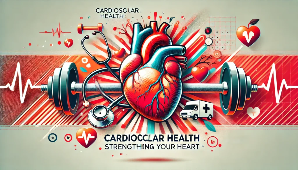 DALL·E 2025 03 27 20.25.57 A banner image featuring the theme Cardiovascular Health Strengthening Your Heart. The design includes a vibrant heart illustration with arteries a Times of Dubai
