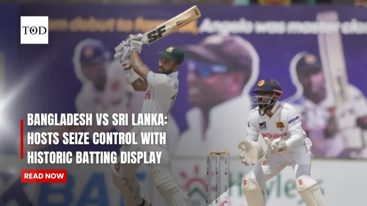 Bangladesh vs sri lanka hosts seize control with historic batting display times of dubai