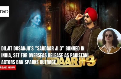 Diljit Dosanjh’s “Sardaar Ji 3” Banned in India, Set for Overseas Release as Pakistani Actors Ban Sparks Outrage