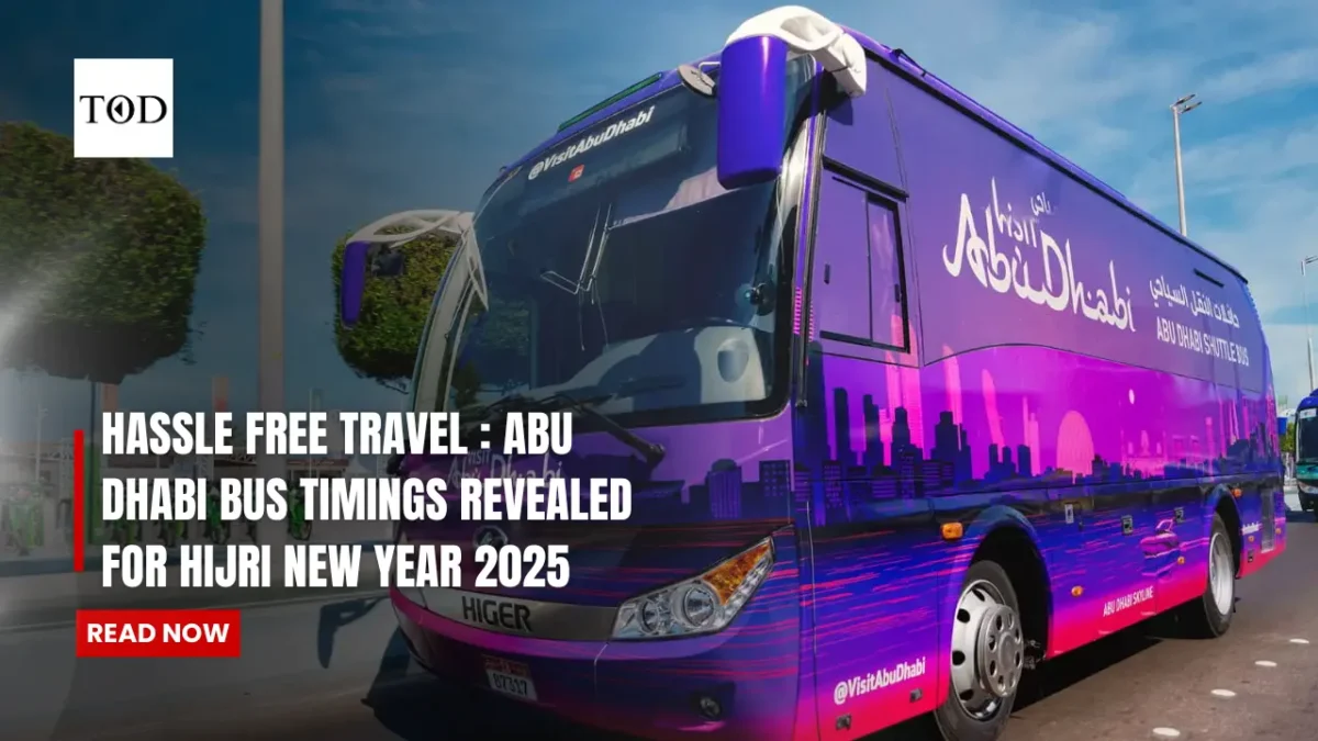 Hassle free travel  abu dhabi bus timings revealed for hijri new year 2025 times of dubai