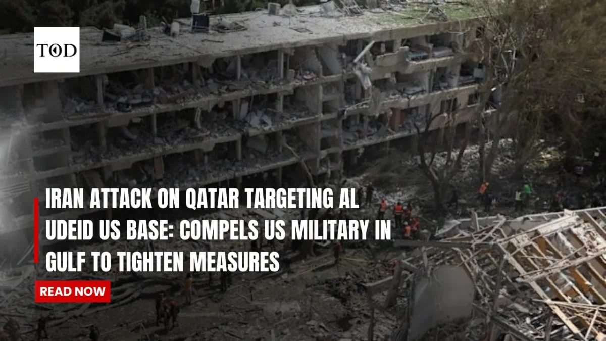 Iran attack on qatar targeting al udeid us base compels us military in gulf to tighten measures times of dubai