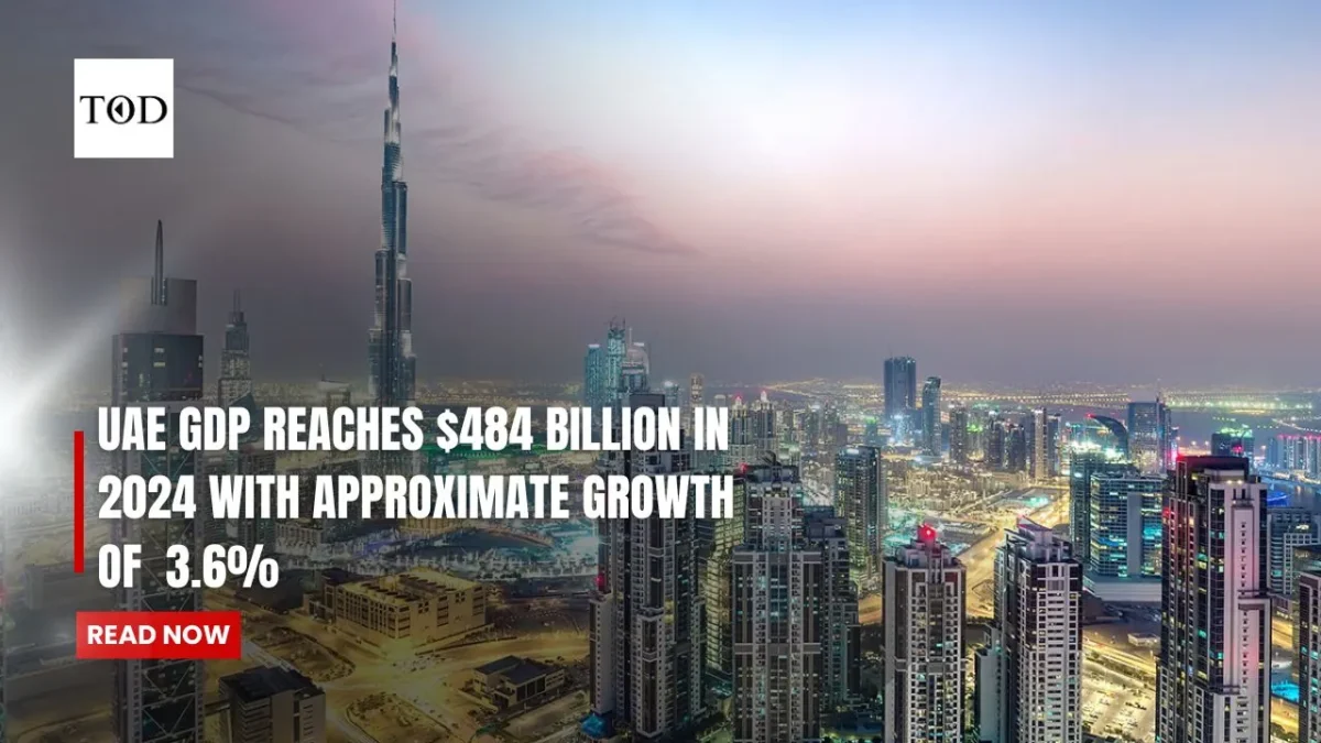 Uae gdp reaches $484 billion in 2024 with approximate growth of 3 6 times of dubai