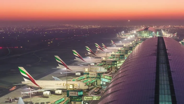 Dubai DXB Airport Time lapse from Control Tower - Times of Dubai Uae emergency airport response protocols implemented to manage travel disruptions amid regional airspace closures times of dubai