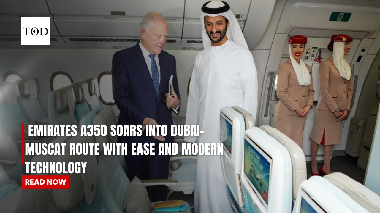 Emirates A350 soars Into Dubai-Muscat Route With Ease and Modern technology