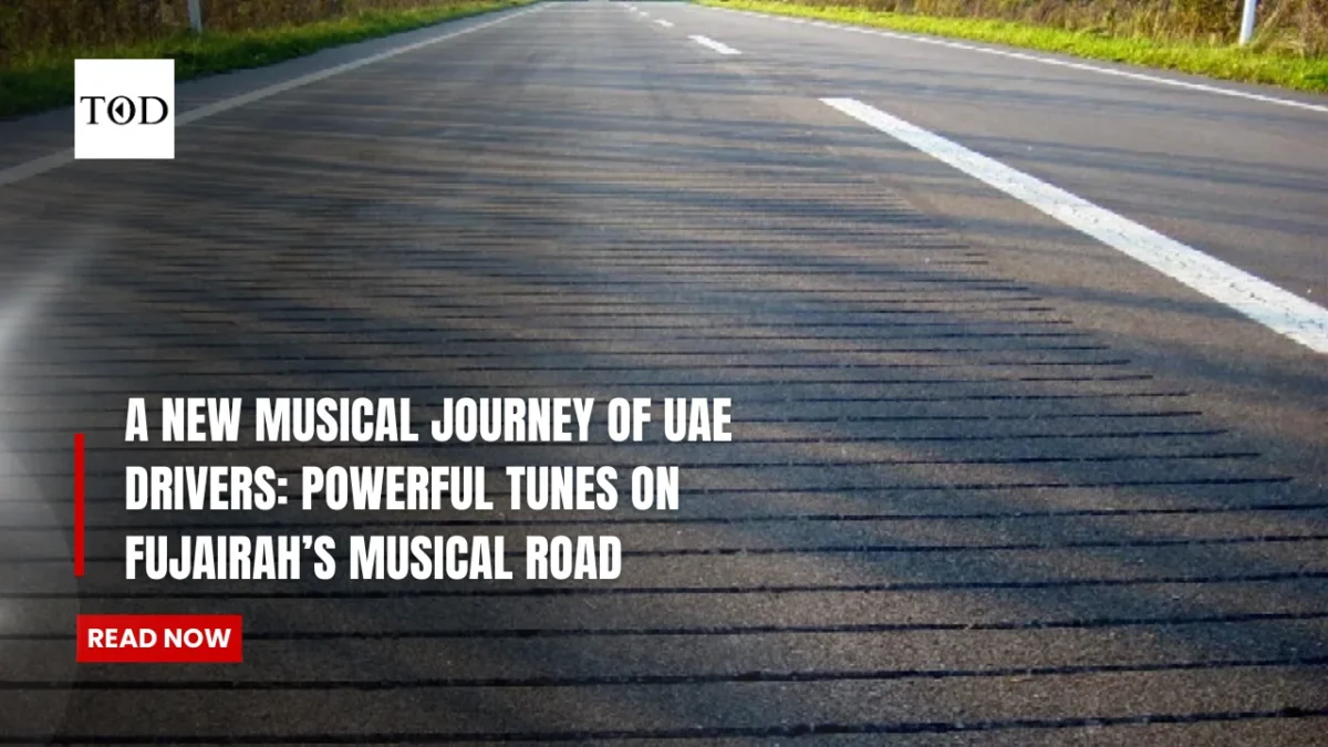 A new musical journey of uae drivers powerful tunes on fujairahs musical road times of dubai