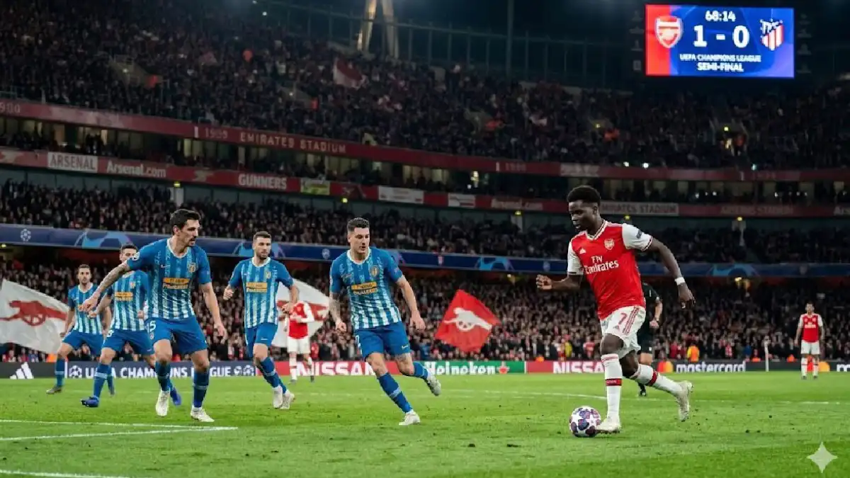 1 - Times of Dubai Arsenal vs Atletico Madrid 1-1 Champions League Semi-Final