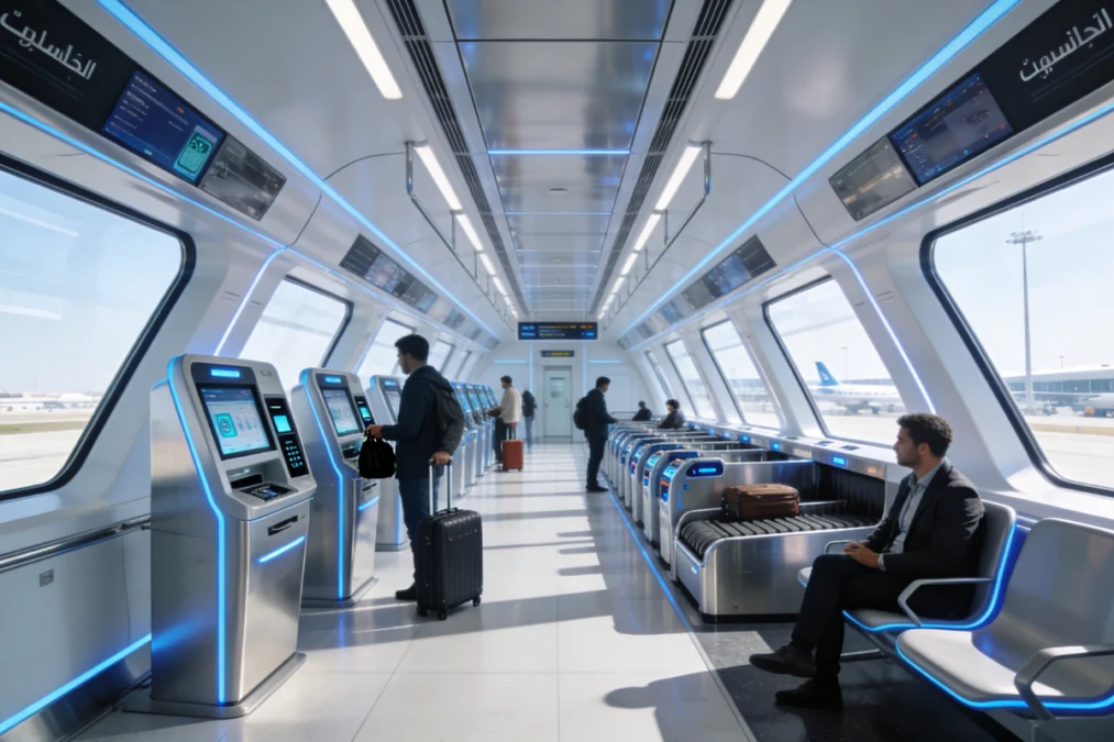  Dubai Airport Express Line metro connecting DXB and DWC through city stations