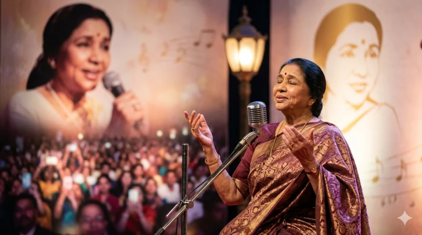 Asha bhosle passes times of dubai