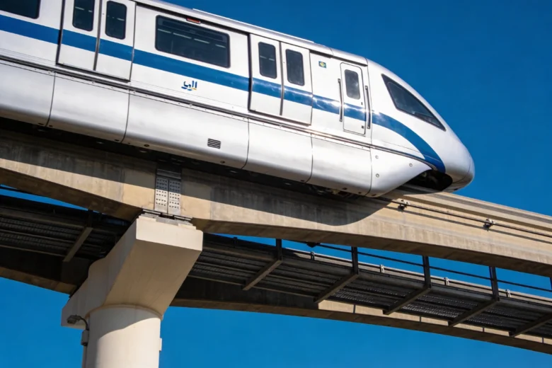 Dubai Airport Express Line metro connecting DXB and DWC through city stations