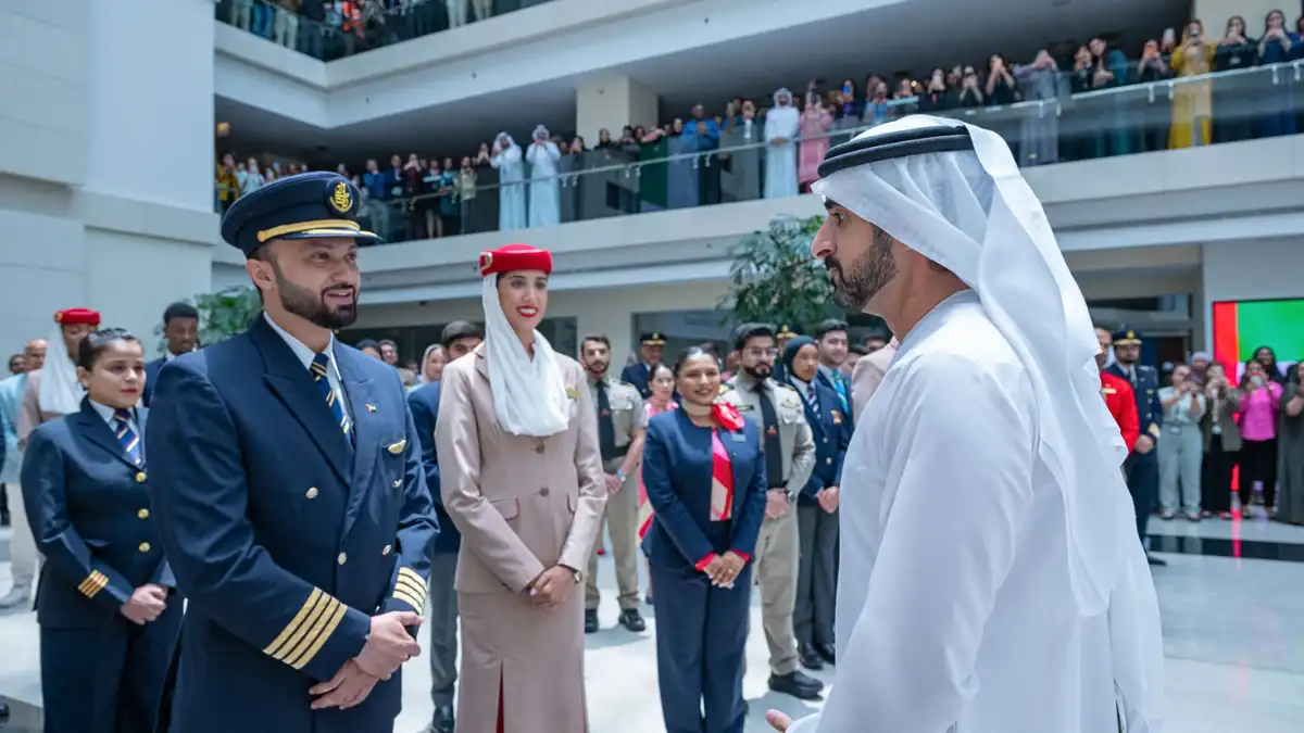 HH Sheikh Hamdan airport visit