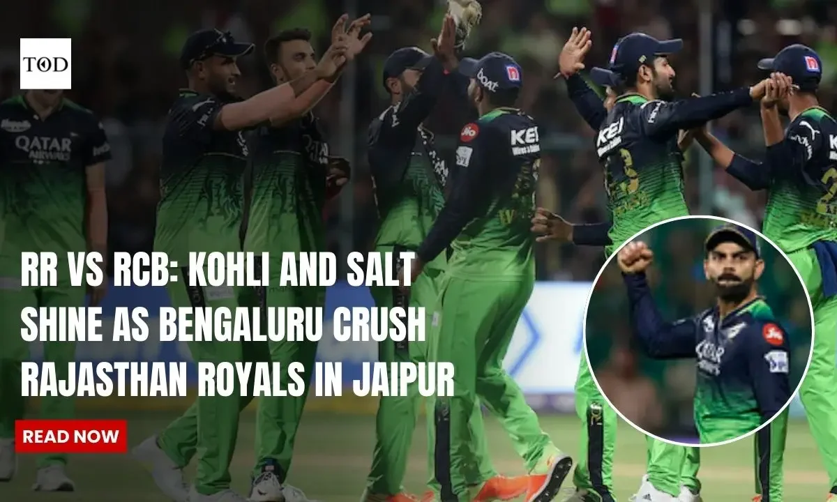RR vs RCB: Kohli and Salt Shine as Bengaluru Crush Rajasthan Royals in Jaipur