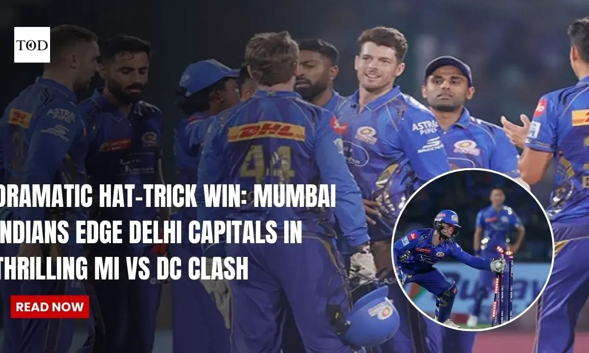Dramatic Hat-Trick Win: Mumbai Indians Edge Delhi Capitals in Thrilling MI vs DC Clash