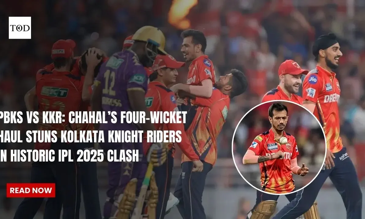 PBKS vs KKR: Chahal’s Four-Wicket Haul Stuns Kolkata Knight Riders in Historic IPL 2025 Clash