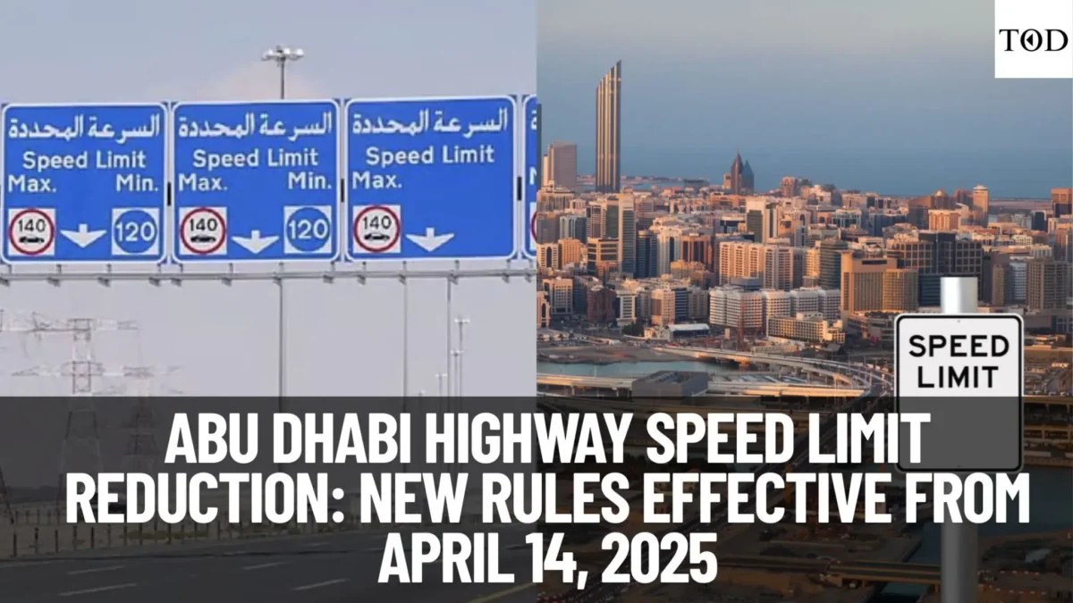 Abu dhabi highway speed limit reduction new rules effective from april 14 2025 times of dubai