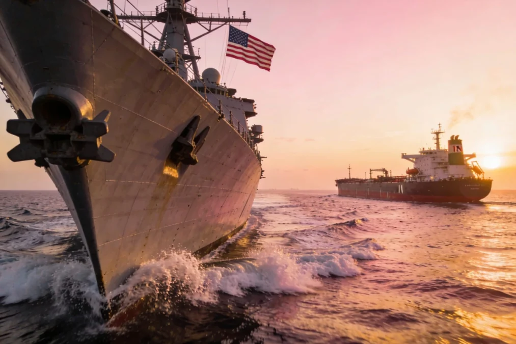 US Naval blockade Iranian tanker