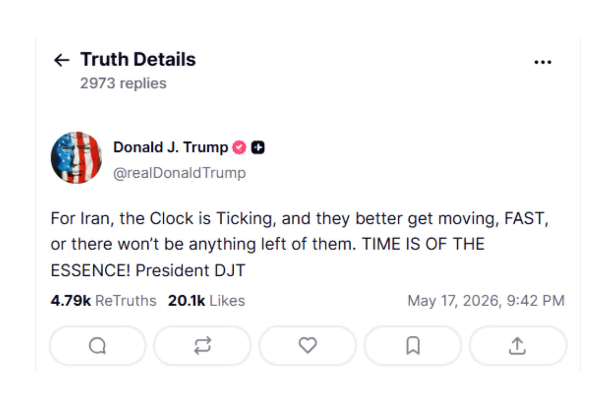 donald trump's statement on truth social - Times of Dubai Donald trump times of dubai's statement on truth social