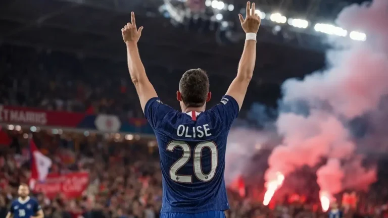 Olise scored hat-trick before Kelly replied for Northern Ireland.`