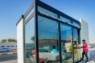 Delivery riders rest areas rta times of dubai