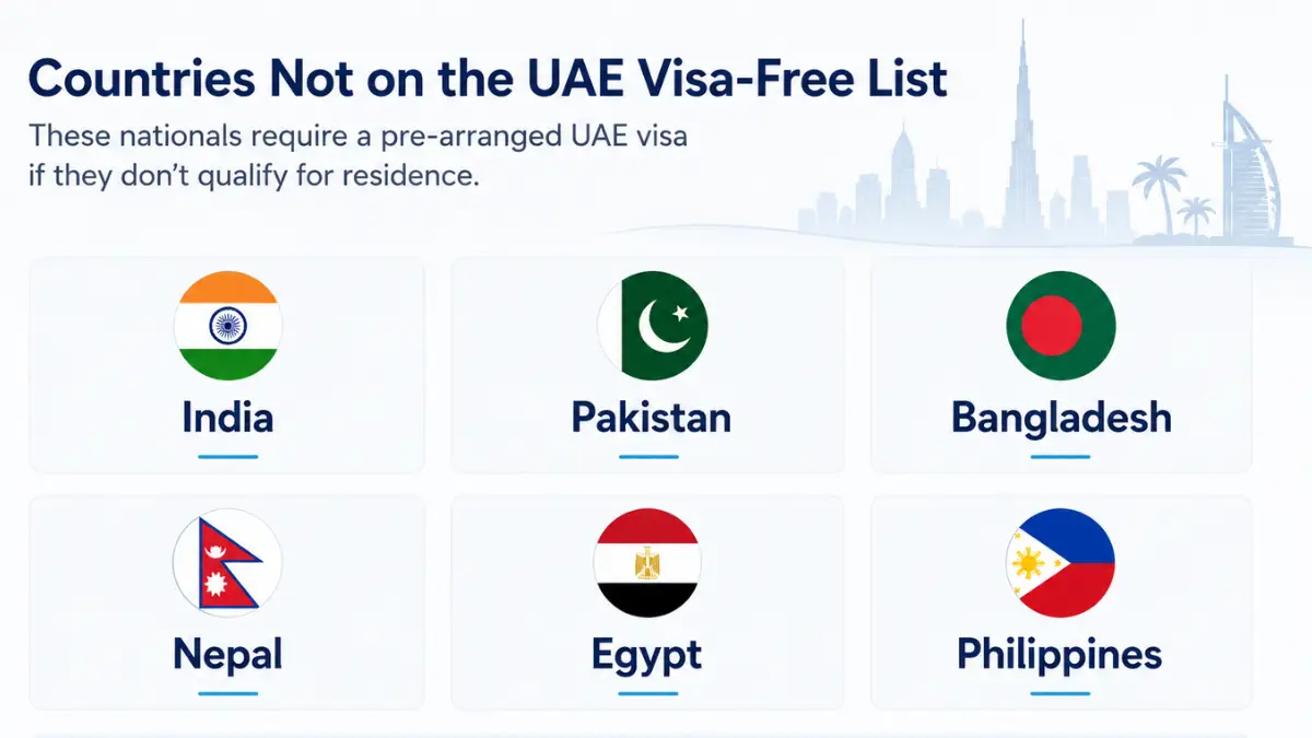 UAE Visa Free Countries - Times of Dubai Uae visa free countries not eligible list times of dubai