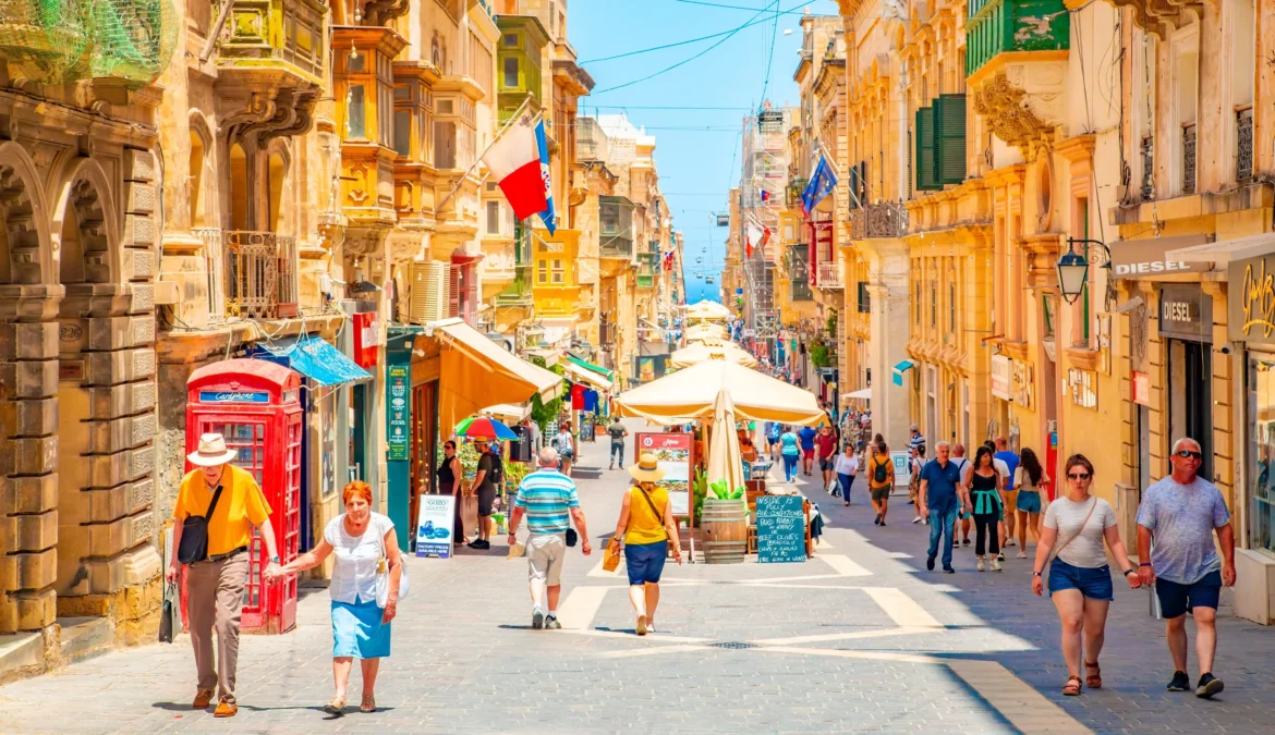 Republic Street (Triq ir-Repubblika) in Valletta - Times of Dubai Family holiday in malta republic street triq ir repubblika in valletta times of dubai