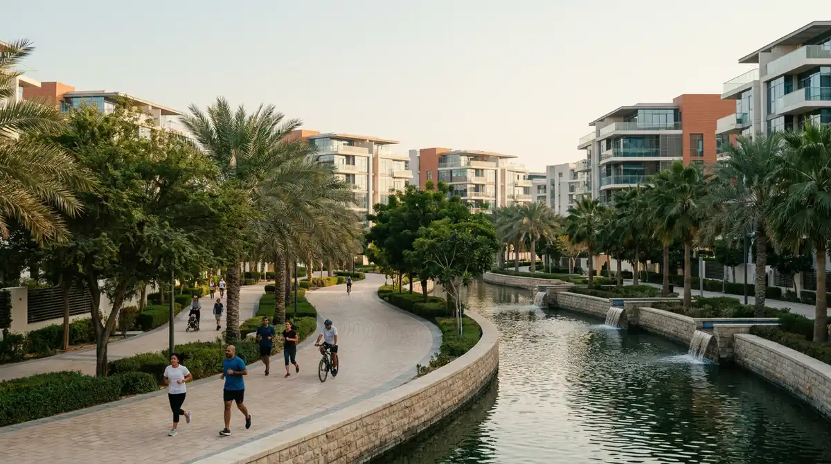 Illustrative Image 2 - Times of Dubai Green running and walking paths planned for the wadi yas island community times of dubai