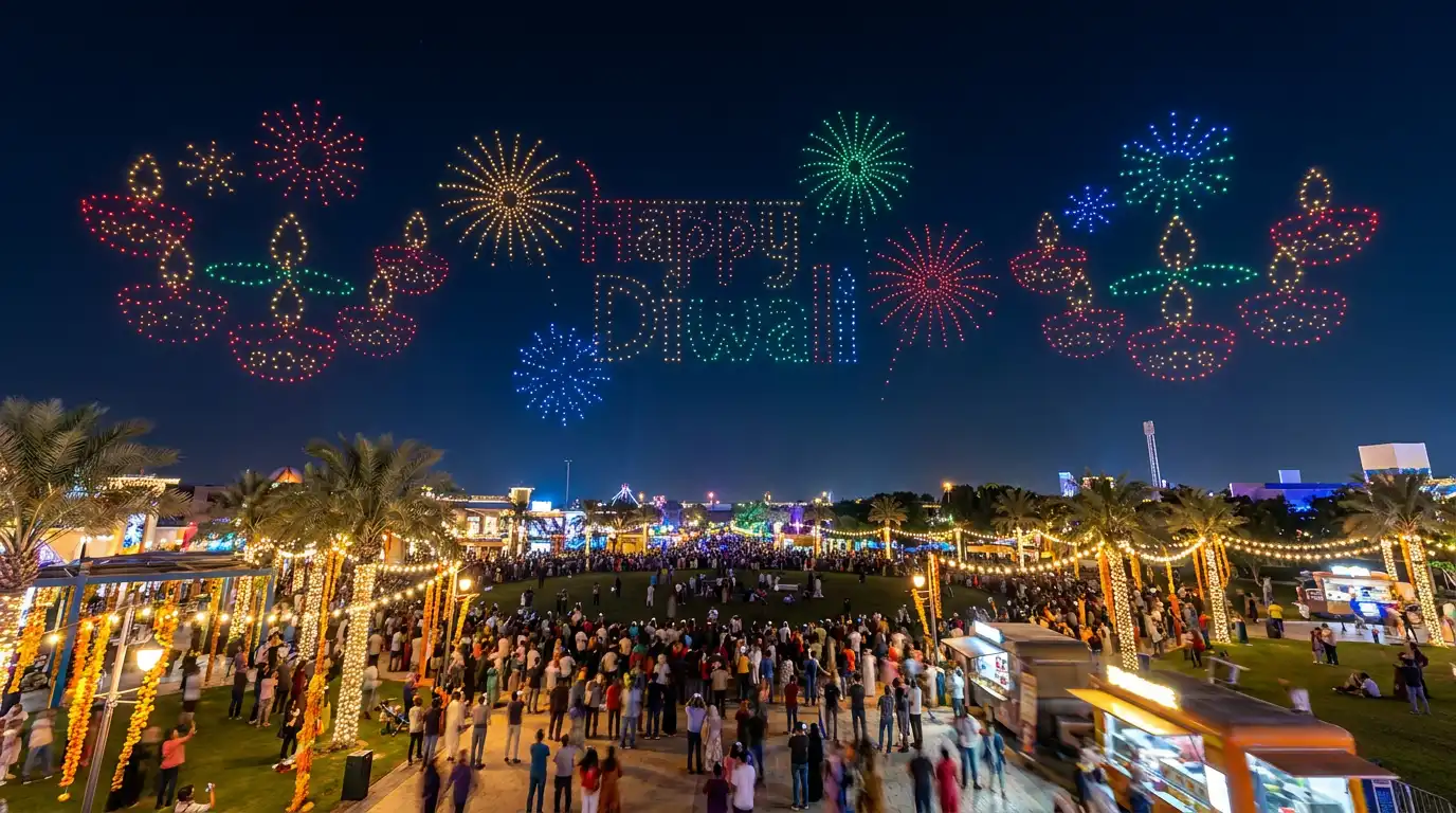 Dubai Is Bringing the Diwali Feels, From Baithak Nights to a Sky Full of Drones