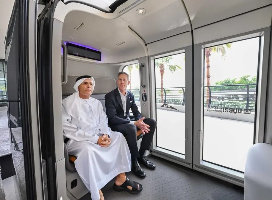 Dubai Glydways Trial Launch with Mattar Al Tayer - Times of Dubai His excellency mattar al tayer attends the launch of the glydways autonomous transport trial at bluewaters dubai Times of dubai