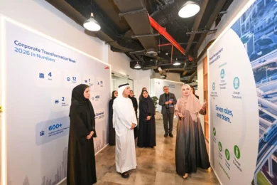Dubai rta leaders and employees exploring future mobility and corporate transformation times of dubai