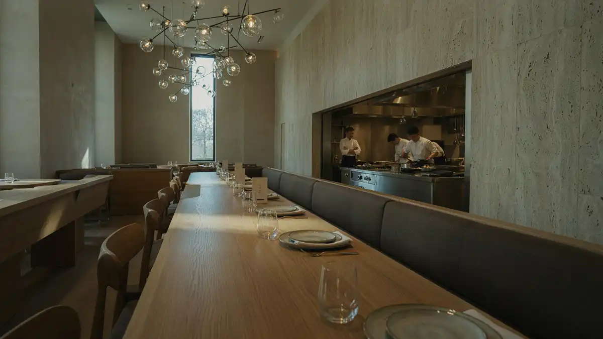 fine dining restaurant - Times of Dubai Contemporary fine dining restaurant interior in dubai times of dubai