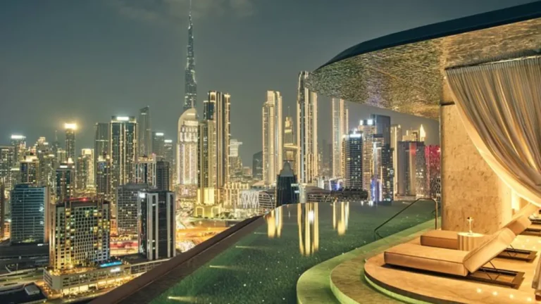 affordable night swimming pools in Dubai