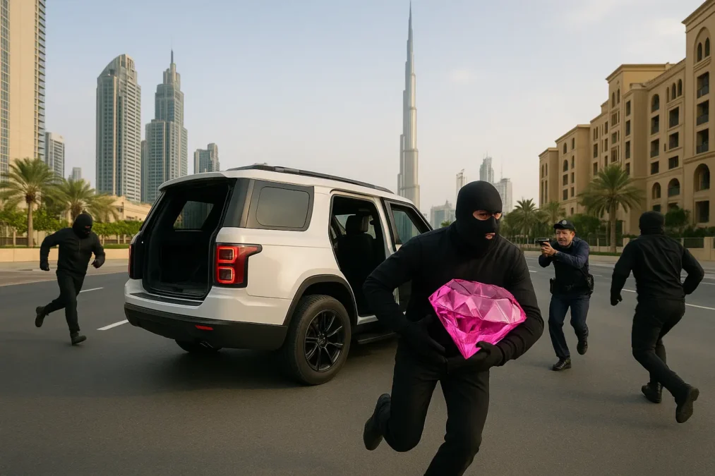 Pink diamond heist in dubai diamond rescue arrest made within 3 hours times of dubai