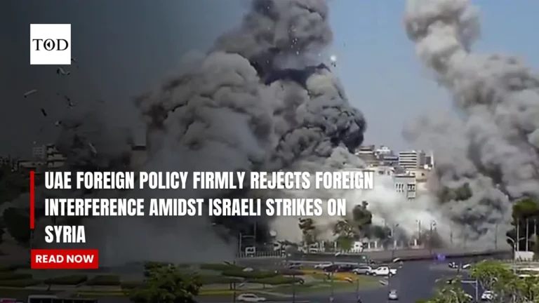 UAE Foreign Policy Israeli Strikes Syria