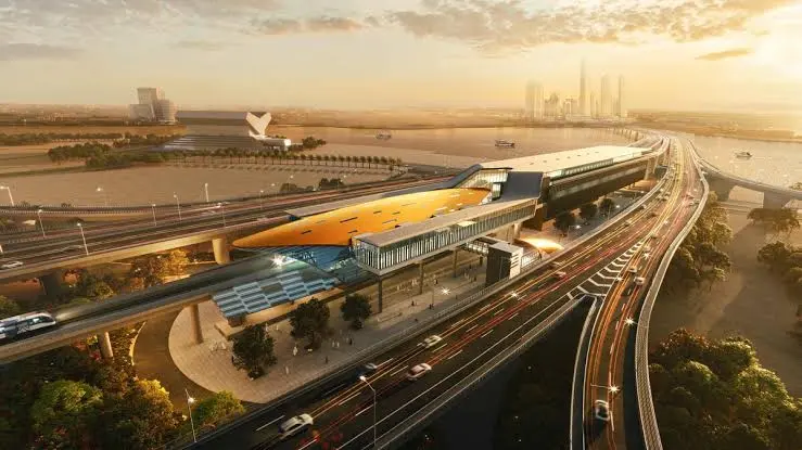 Dubai blue metro line