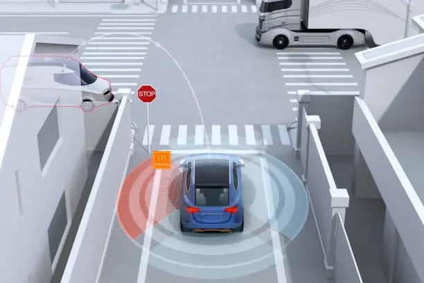 Dubai Traffic Signals in Car Dashboard