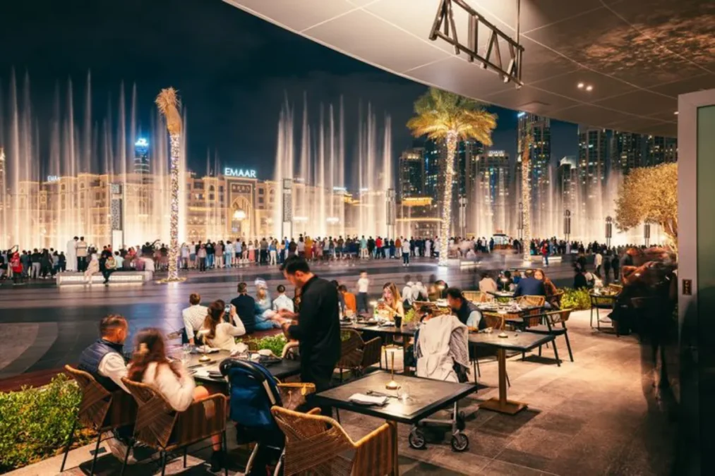 Dubai fountain view restaurants in dubai times of dubai