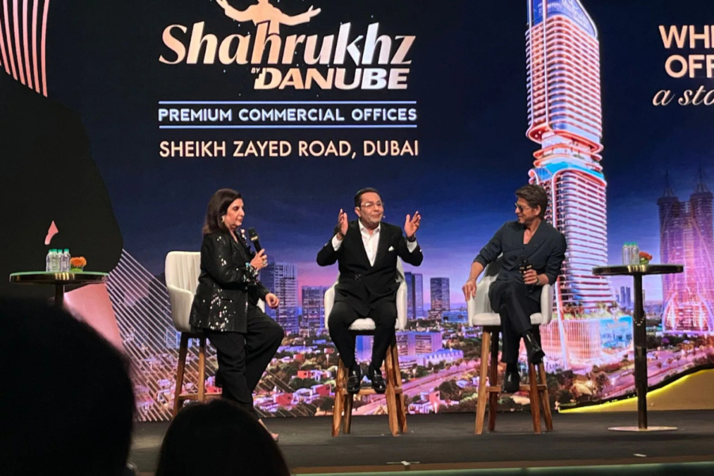 Shah rukh khan honored with shahrukhz by danube new luxury tower unveiled in heart of dubai times of dubai