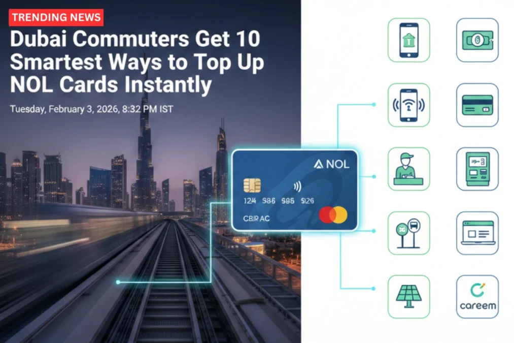 Dubai Commuters Get 10 Smartest Ways to Top Up NOL Cards Instantly