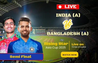India A VS Bangladesh A , 1st Semi Final- Live Cricket Score