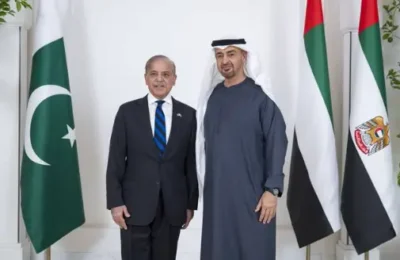 UAE Ambassador Meets Pakistan Prime Minister Shehbaz Sharif for Farewell Ceremony