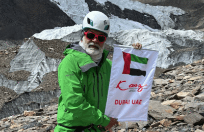64-Year-Old Jayesh Choksi Scales Mount Gorichen and Plants Kanz Jewels Flag
