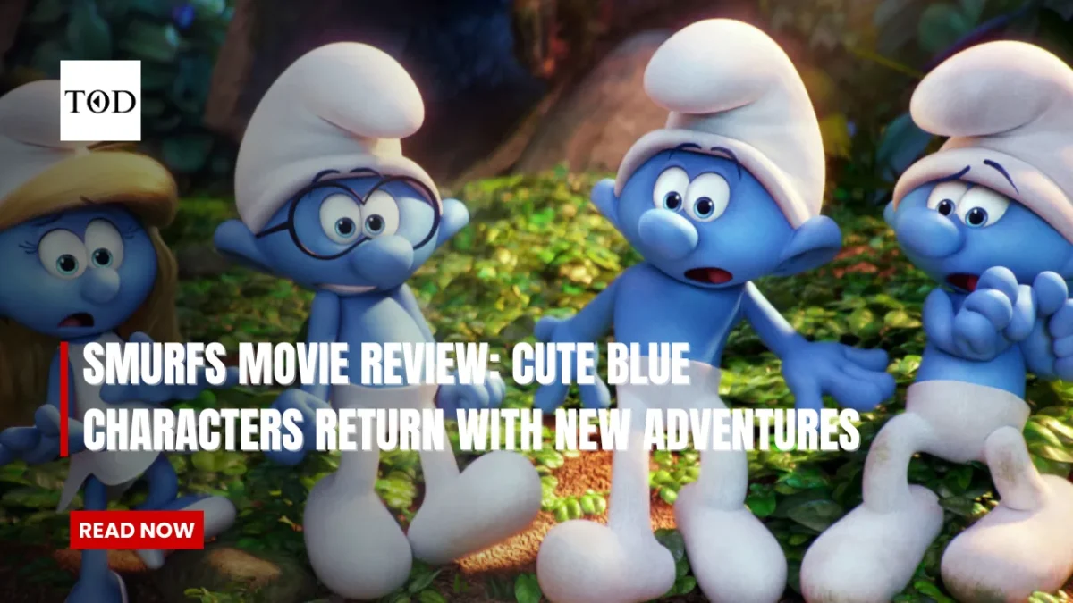 Smurfs movie review cute blue characters return with new adventures times of dubai
