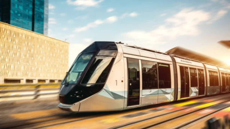 New Trackless Tram in Dubai
