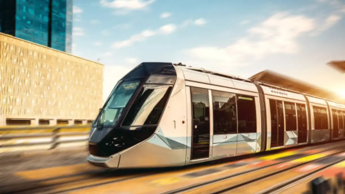 New Trackless Tram in Dubai