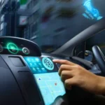 Dubai Traffic Signals in Car Dashboard